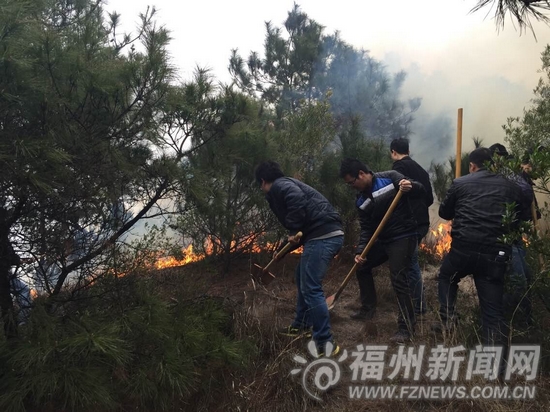 长乐山林大火复燃蔓延 副镇长回复称“正在忙”