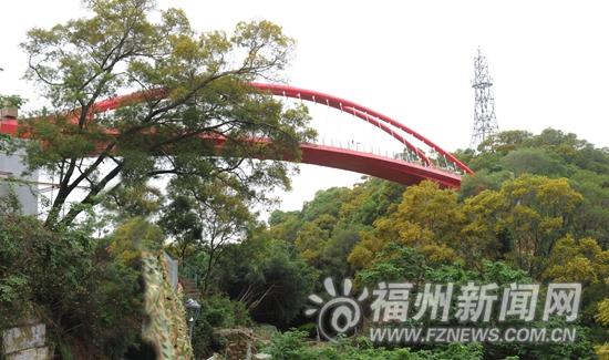 金鸡山飞虹桥主体完工 国庆前游客可游整座公园