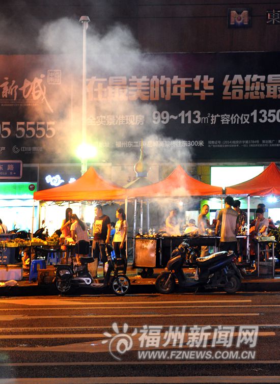 晋安将整治占道大排档烧烤摊 严查主次干道沿线