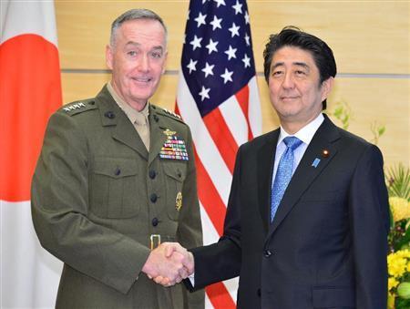 安倍会见美军参联会主席