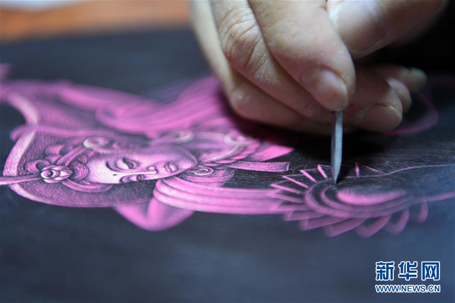 (图片故事)(3)用木刻画弘扬敦煌文化