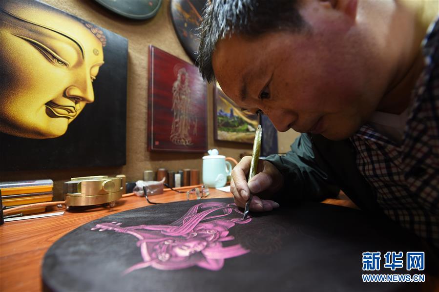 (图片故事)(6)用木刻画弘扬敦煌文化