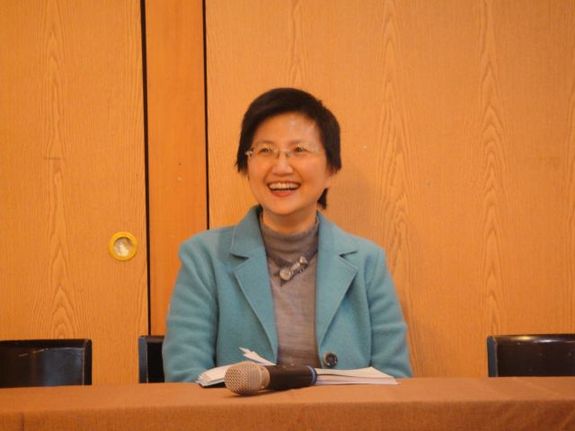 ▲是否披藍袍參選宜蘭縣長？國健署長邱淑媞12日召開臨時記者會，強調將在月底前決定，目前有6成參選意願。